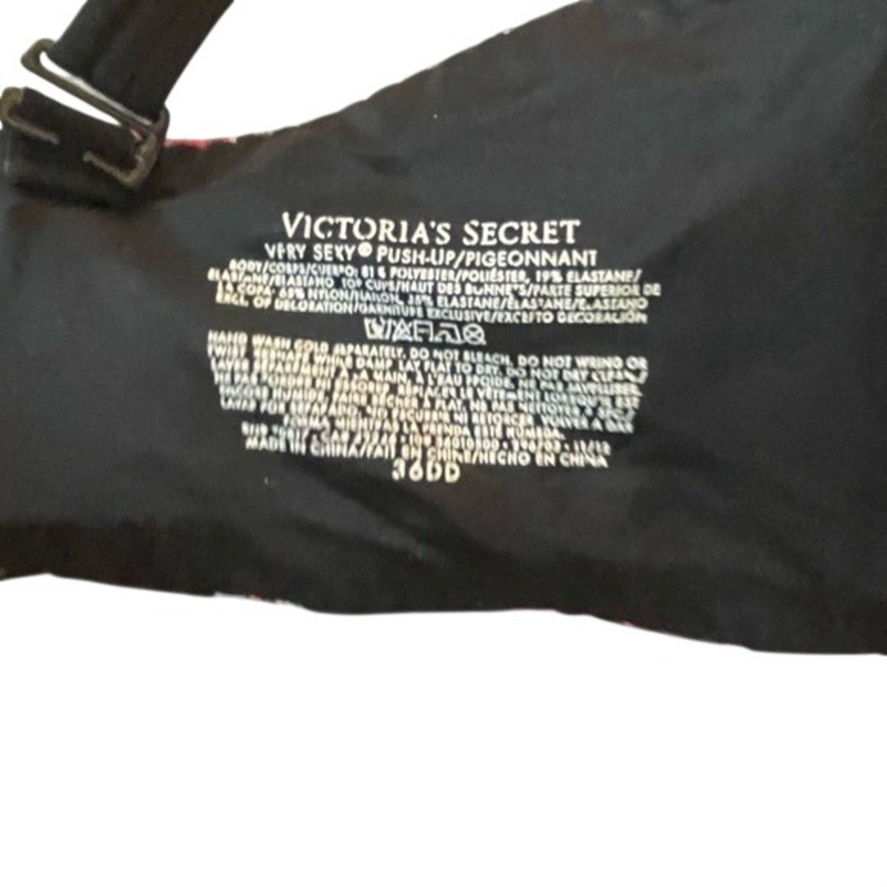 Victoria's Secret Black Push-Up Lingerie size 36DD - Picture 3 of 3